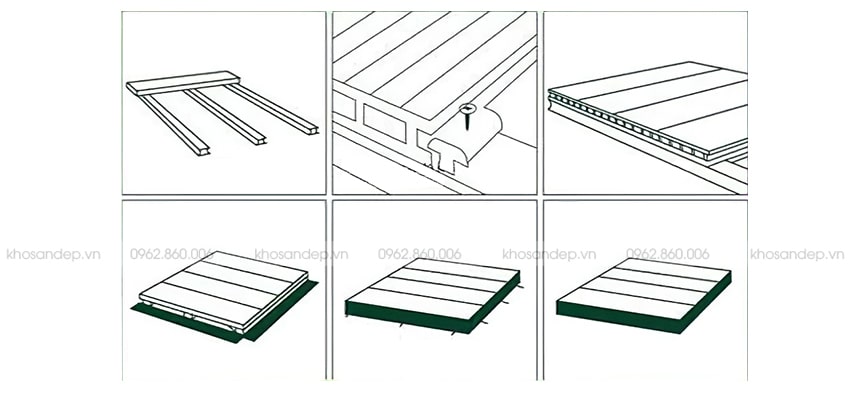 KOSAGO hướng dẫn lắp đặt sàn nhựa vân gỗ DT-01