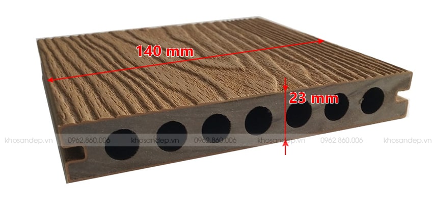 Thông số kỹ thuật của sàn nhựa giả gỗ ngoai trời GW-CD02 | KOSAGO