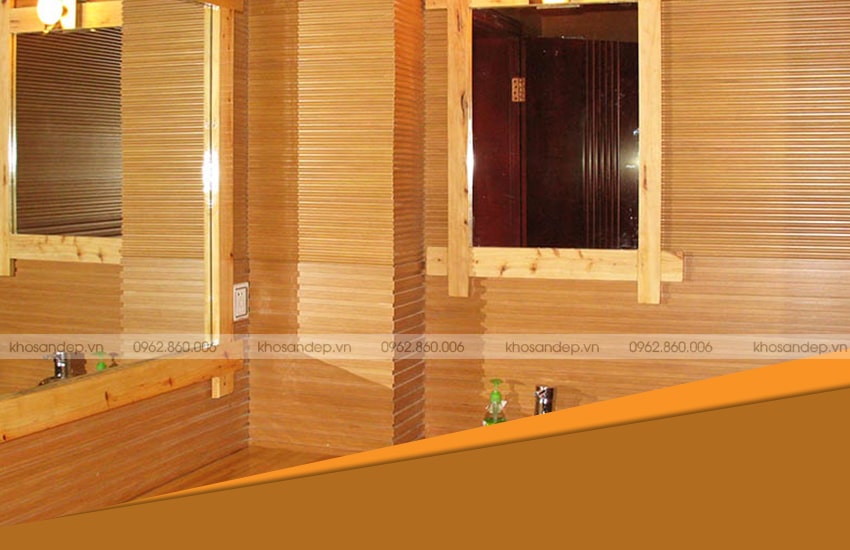 Ứng dụng của gỗ nhựa mã GW-PC221T27 tại khu nghỉ dưỡng cao cấp | KOSAGO